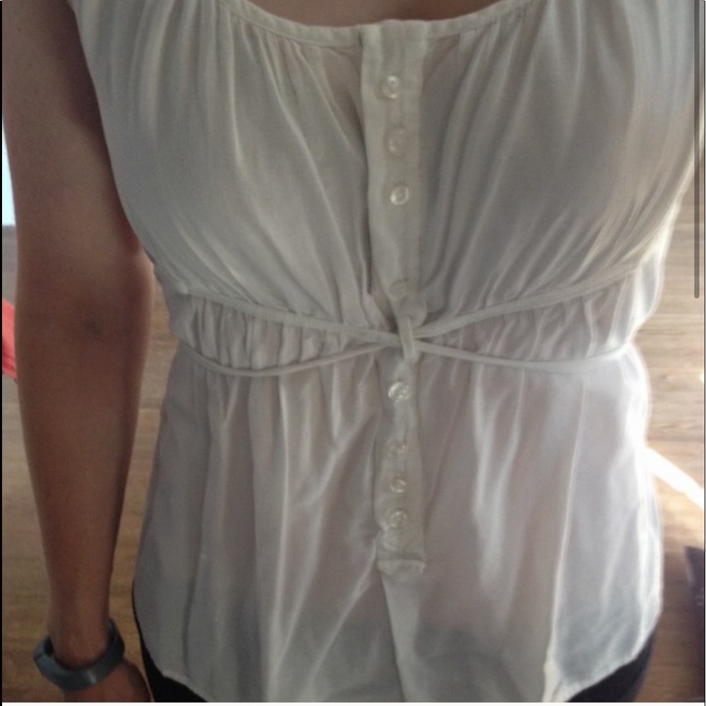 Anthropologie corset style blouse m